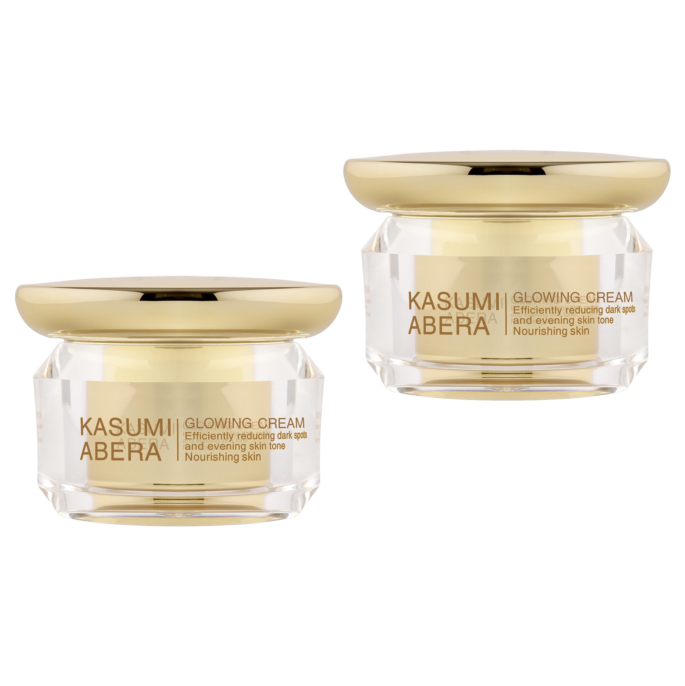 ABERA Kasumi Face Cream bottle close-up delivering lasting hydration for daily use.