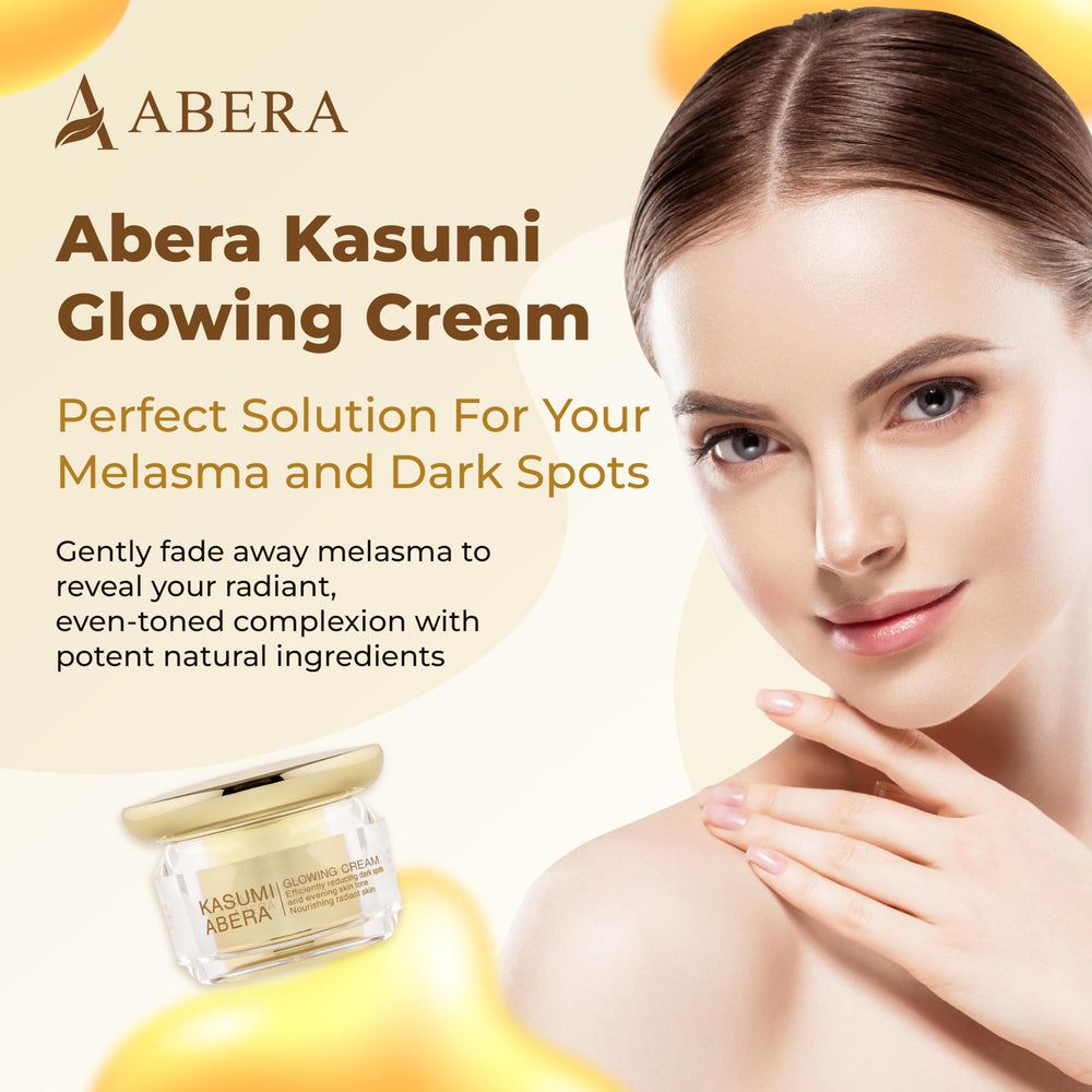 ABERA Kasumi Face Cream packaging with two boxes, ideal for gift-ready skincare.