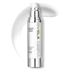 ABERA maternity stretch-mark cream belly application showing nourished skin