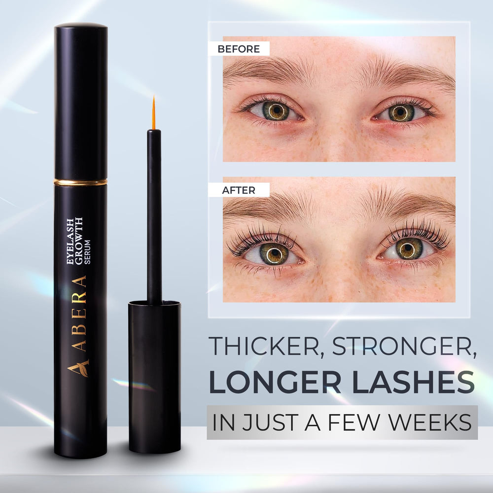 ABERA Misan eyelash serum brush application illustrating easy nightly use