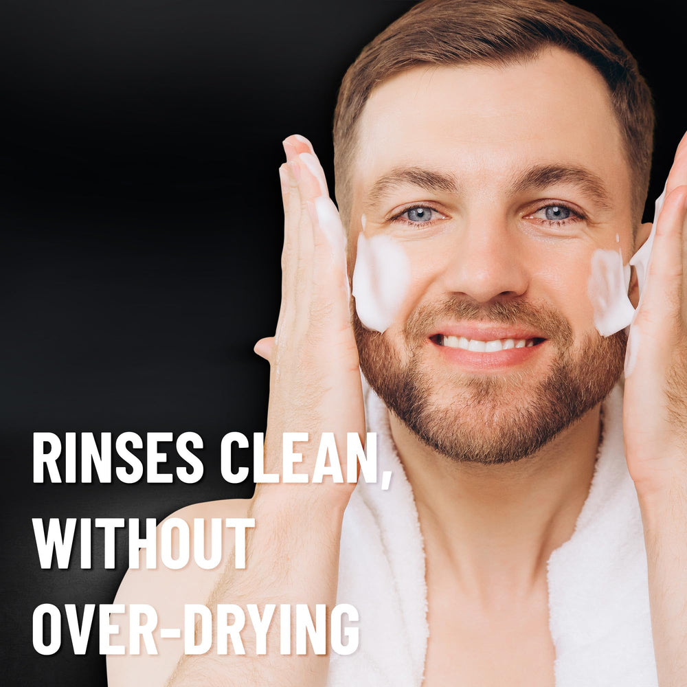 ABERA Nolan Daily Cleanser applying on face for daily use.