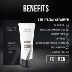 ABERA Nolan Daily Cleanser niacinamide closeup highlighting pore refinement and even tone