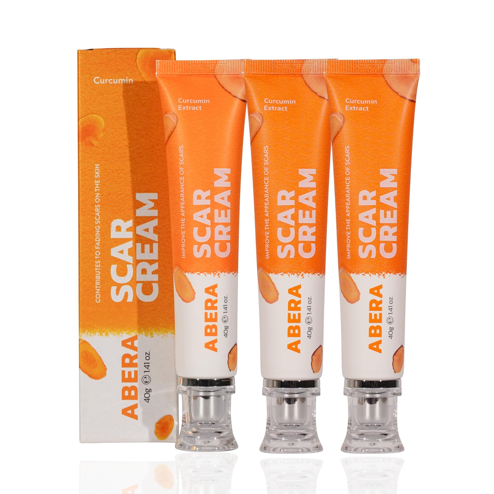 ABERA Scar Cream Upgrade bottle front showing branding and skin regeneration potential