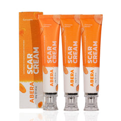 ABERA Scar Cream Upgrade bottle front showing branding and skin regeneration potential