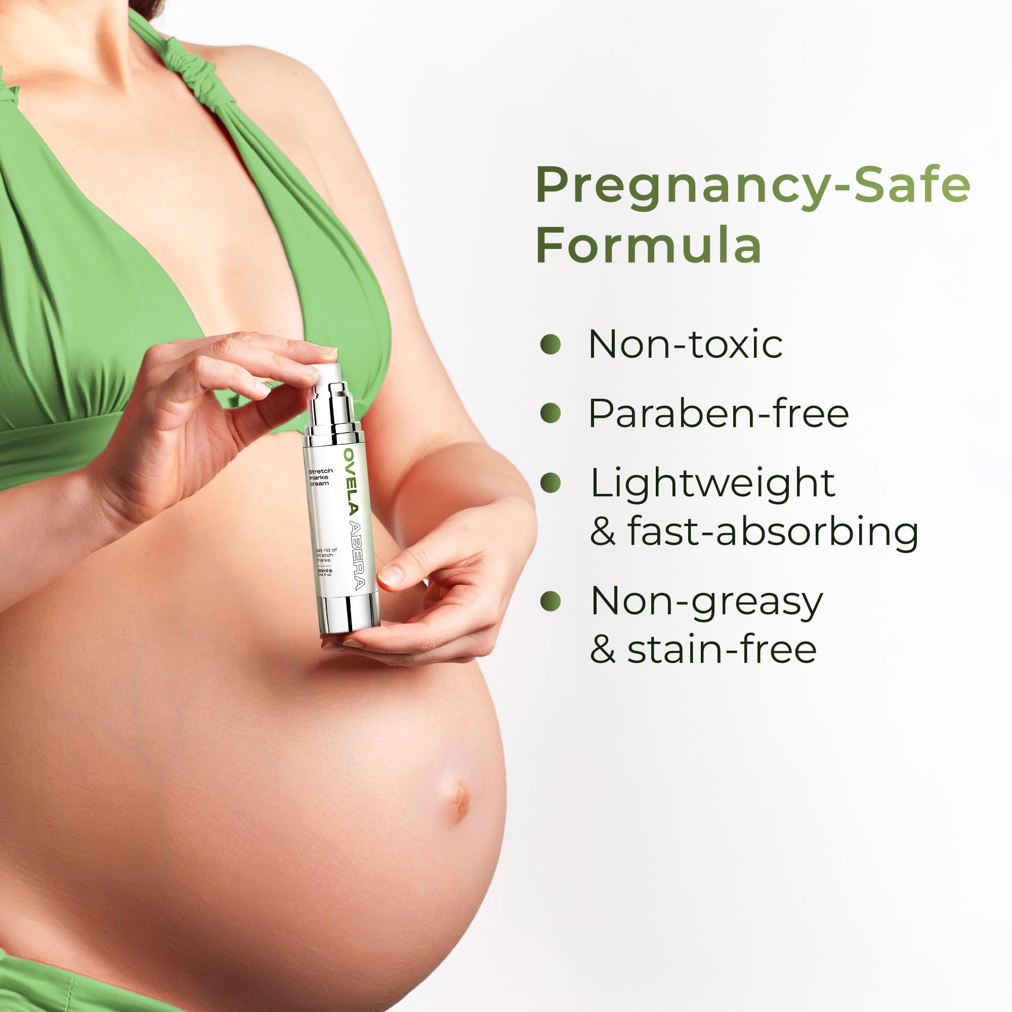 ABERA natural oils bottle featuring nourishing oil blend