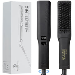 Aberlite Pro beard straightener with adjustable heat settings for versatile styling