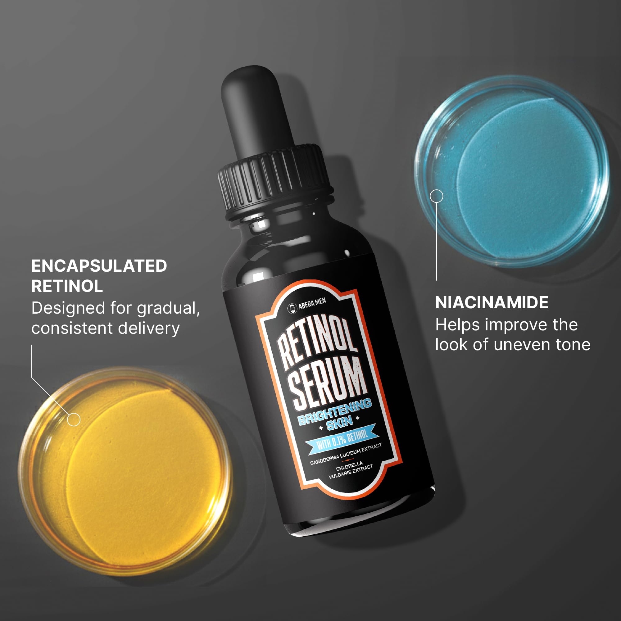 ABERA 6-in-1 serum being massaged to hydrate skin.