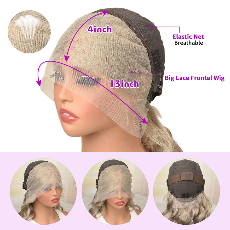 abgese ash blonde bob wig side part showcases flexible styling options