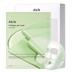 Abib Heartleaf Jelly mask sheet close-up showing smooth texture for hydration
