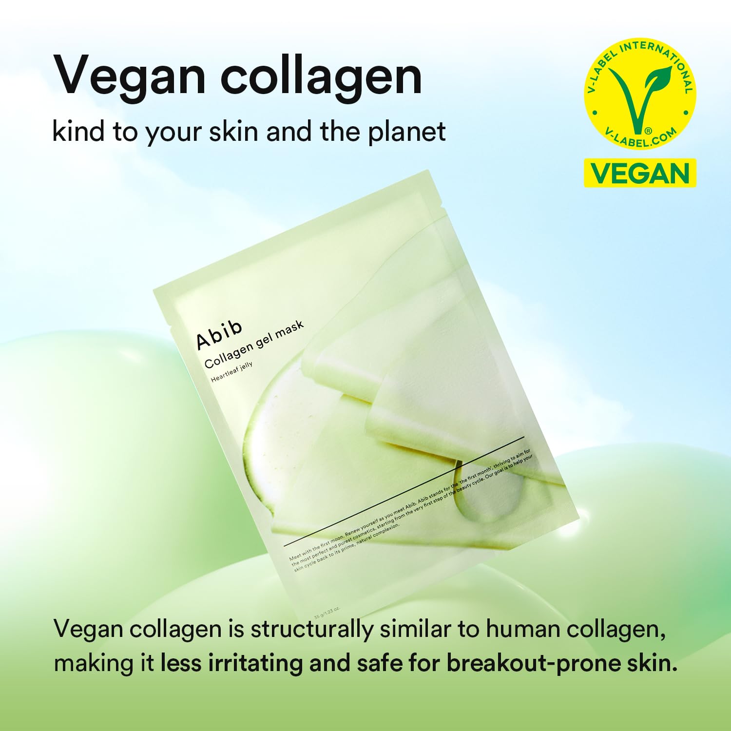 Abib Heartleaf Jelly mask packaging on display