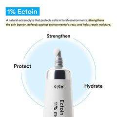 Abib 50 mL label close-up communicates premium daily moisturizer for all skin types.