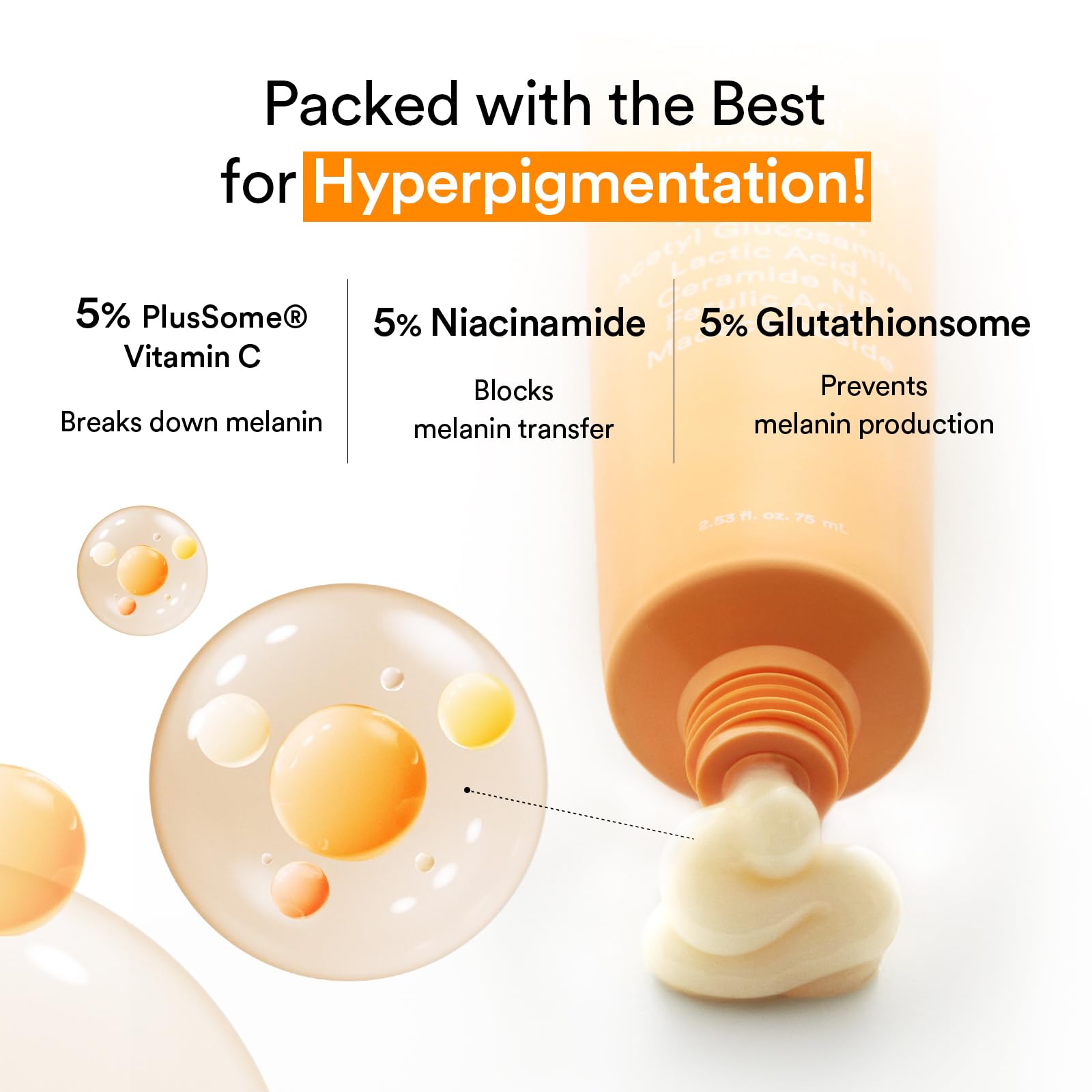 Swirled cream on skin from Abib Glutathiosome Cream Vita Tube.