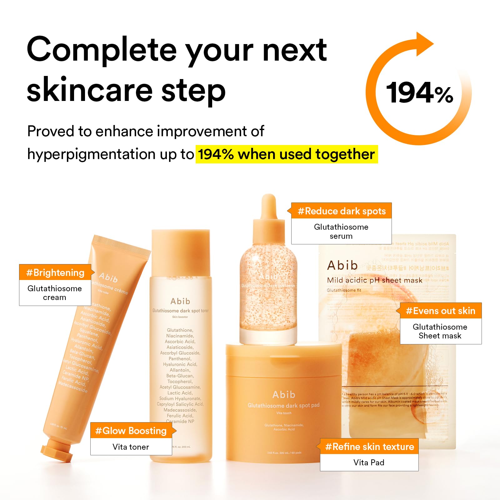 2.53 fl oz tube in Abib Glutathiosome Cream Vita Tube.