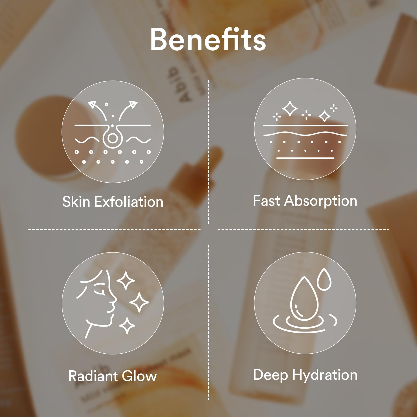 Textured liquid drop from Abib Glutathiosome Toner ready to absorb.