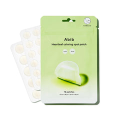 Abib Heartleaf Calming Spot Patch 10mm pack, discreet blemish care for quick coverage.
