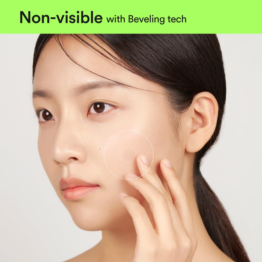 Beveled-edge design of Abib Heartleaf patch for a smooth skin fit.