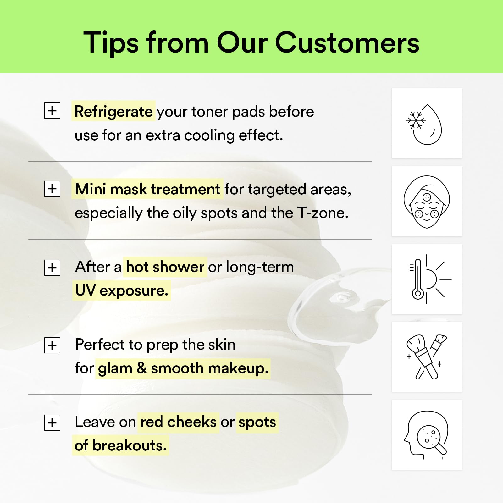 Abib Heartleaf Spot Pad sit on vanity in fragrance-free, dermatologist-tested setting.