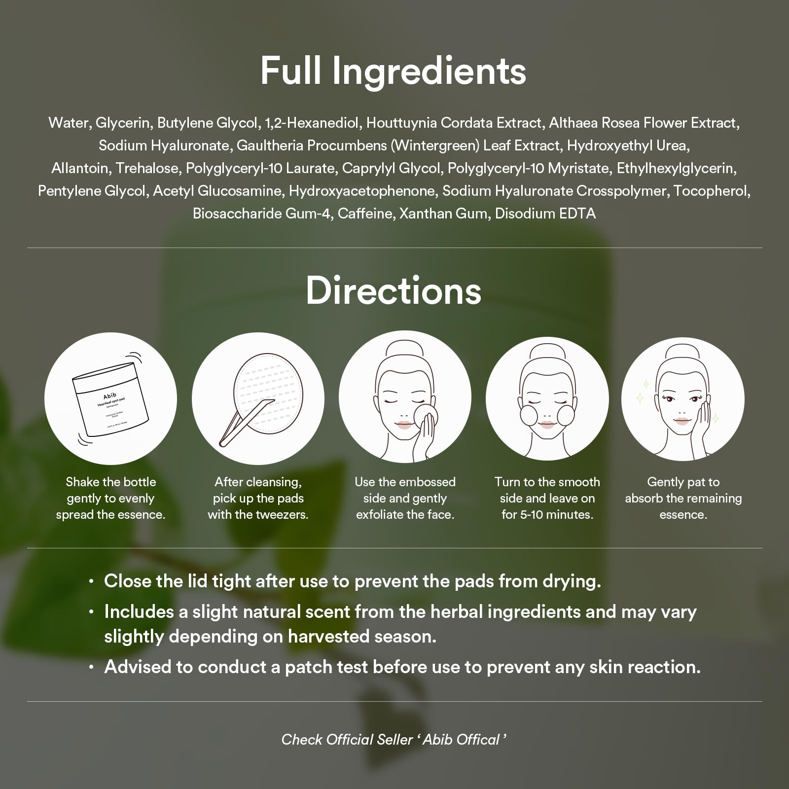 Abib Heartleaf Spot Pad routine as part of daily skincare