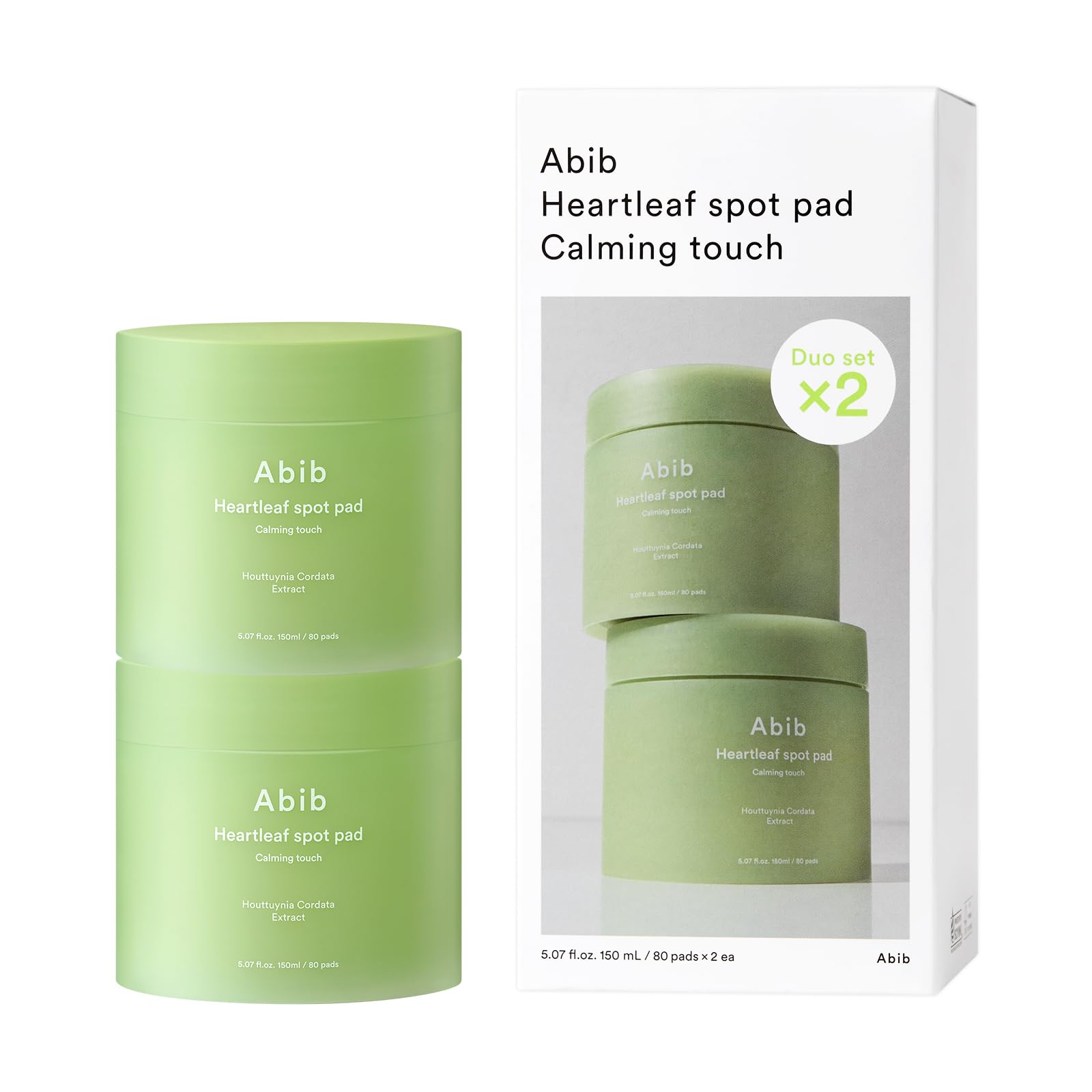 Abib Heartleaf Spot Pad Duo packaging for on-the-go skincare routine