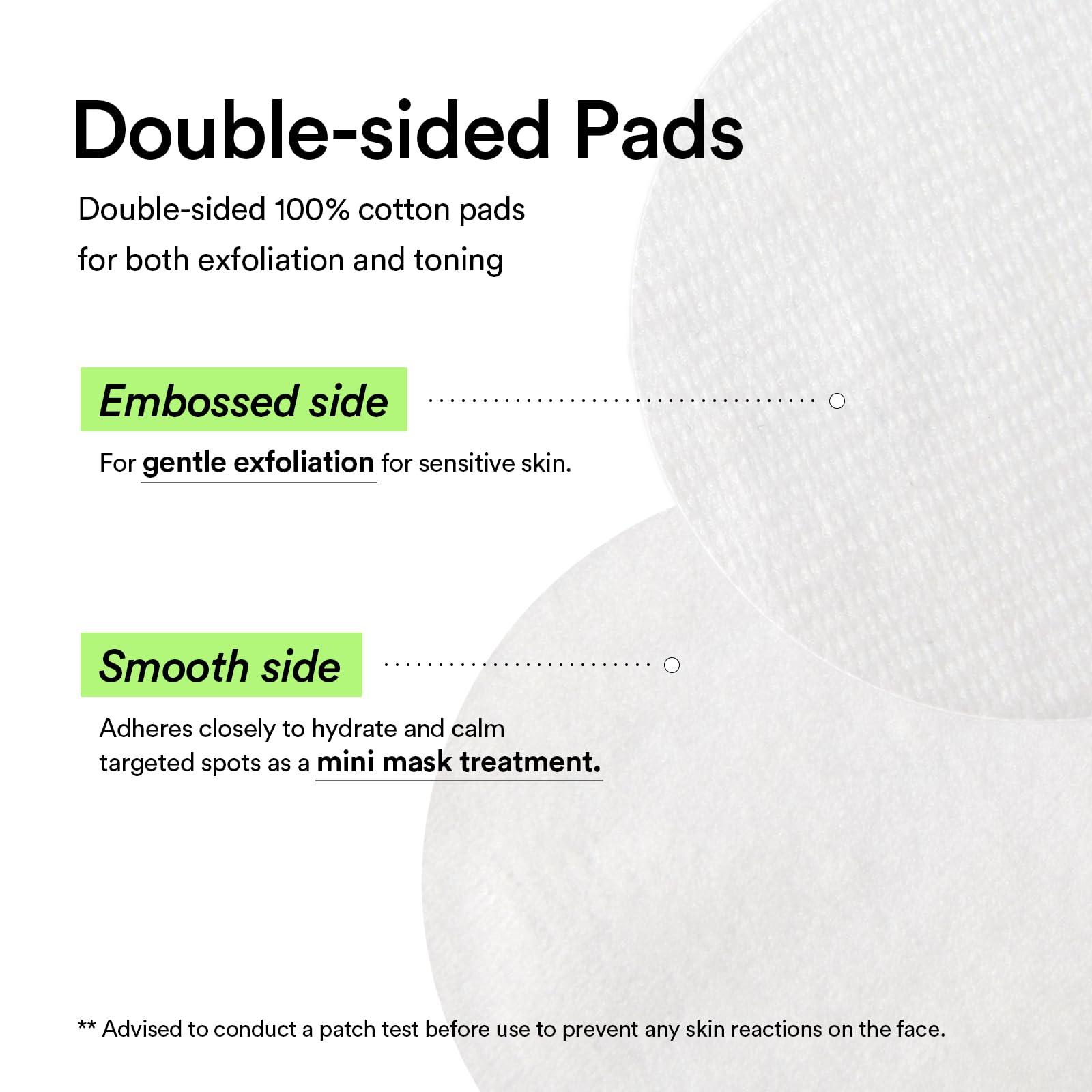 Abib Heartleaf Spot Pad bottle highlights heartleaf extract for soothing, non-irritating care.