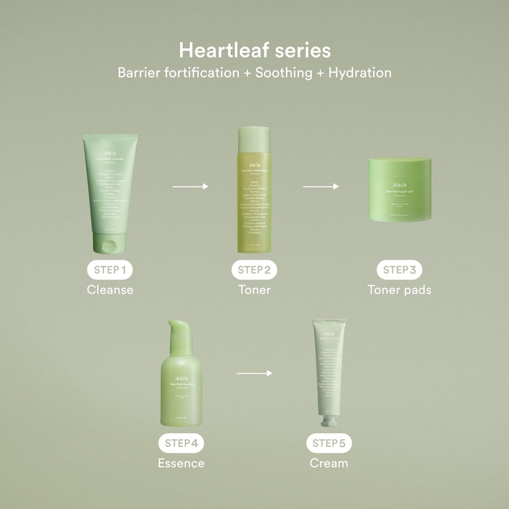 Abib Heartleaf Toner brand story focus on the first month philosophy