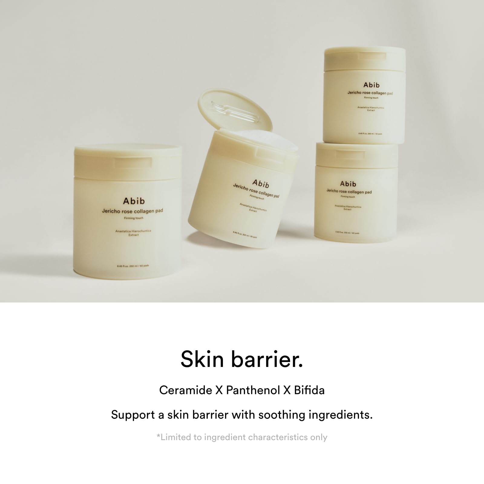 Abib Jericho Rose Collagen Pad after-use glow on skin.