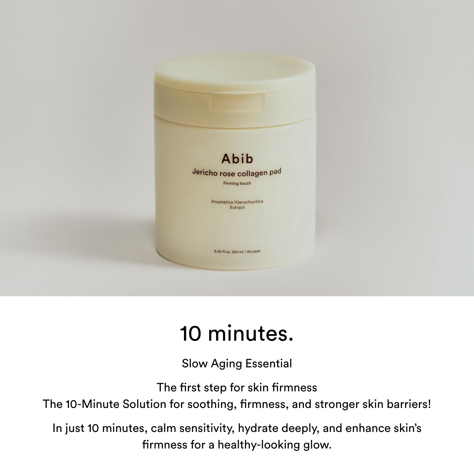 Abib Jericho Rose Collagen Pad close-up texture ideal for gentle exfoliation.
