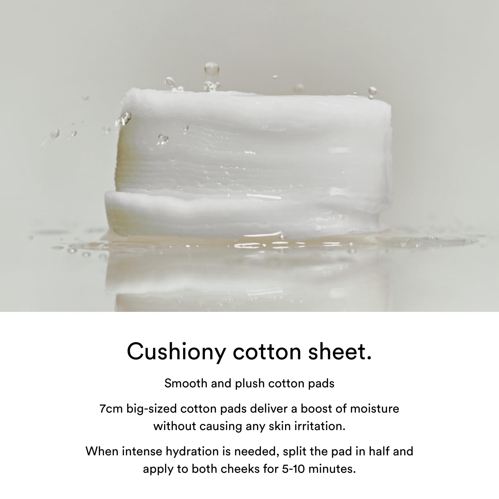 Abib Jericho Rose Collagen Pad on skin swatch displaying hydration.