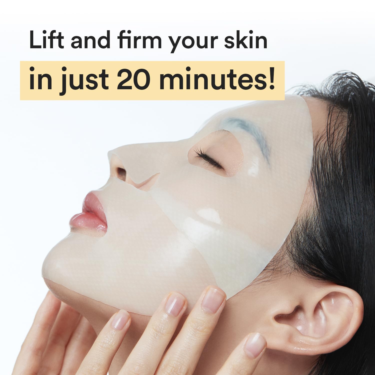 Abib Jericho Rose hydrogel mask close-up highlighting soothing texture.