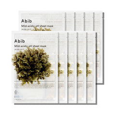 Abib Mild Acidic pH mask with Jericho Rose for radiant, hydrated skin.