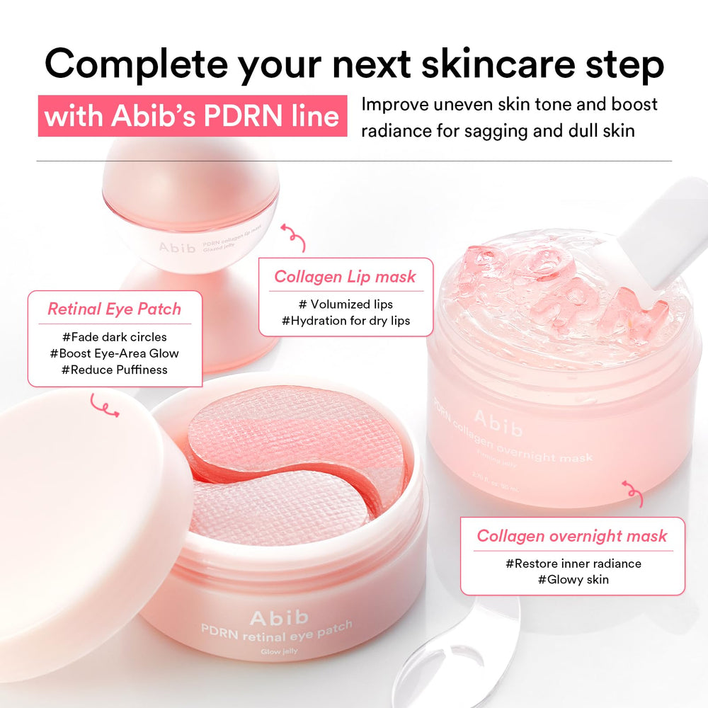 Abib PDRN retinol eye patches refresh under-eye area.