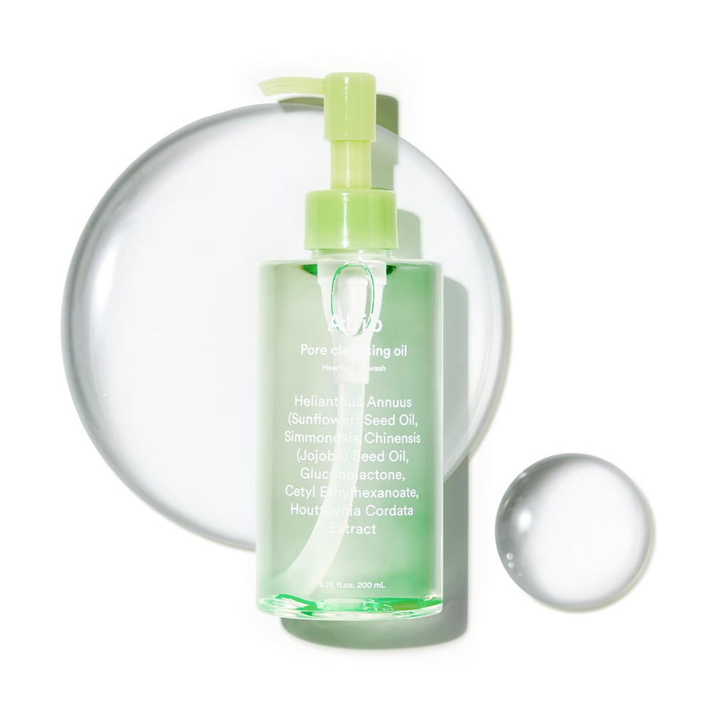 Abib Pore Cleansing Oil Heartleaf bottle shown for gentle makeup and sunscreen removal.