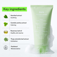 Abib skin-care routine step Cleanse demonstrates simple daily cleansing.