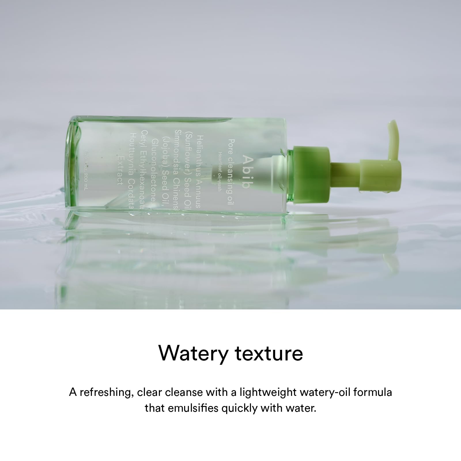 Abib bottle indicating compatibility with all skin types for daily use.