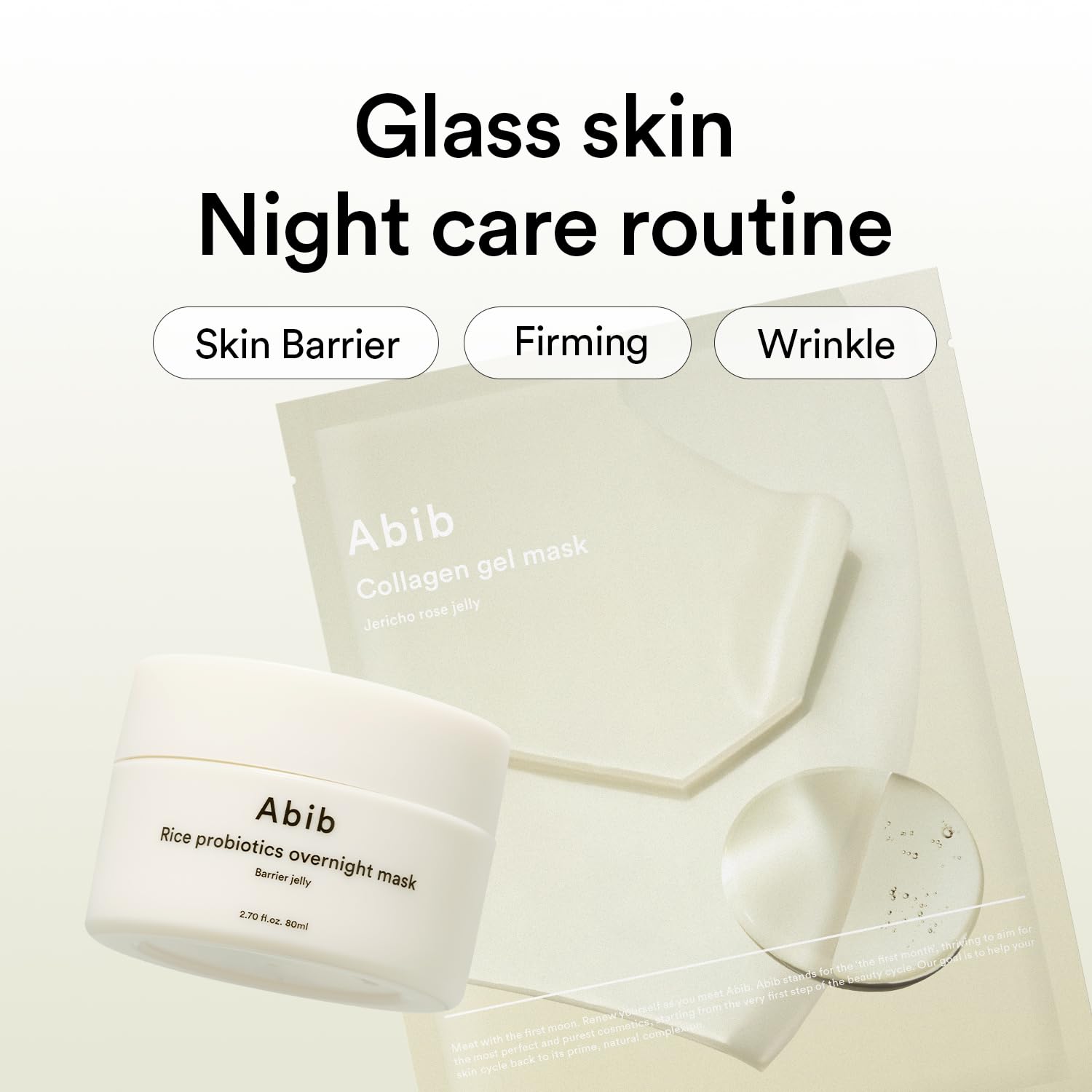 Abib Thin hydrogel sheet shown on hand for lightweight fit.