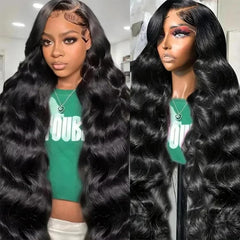 Ablyea 30 inch 13x6 body wave lace front wig shows natural hairline for daily styling