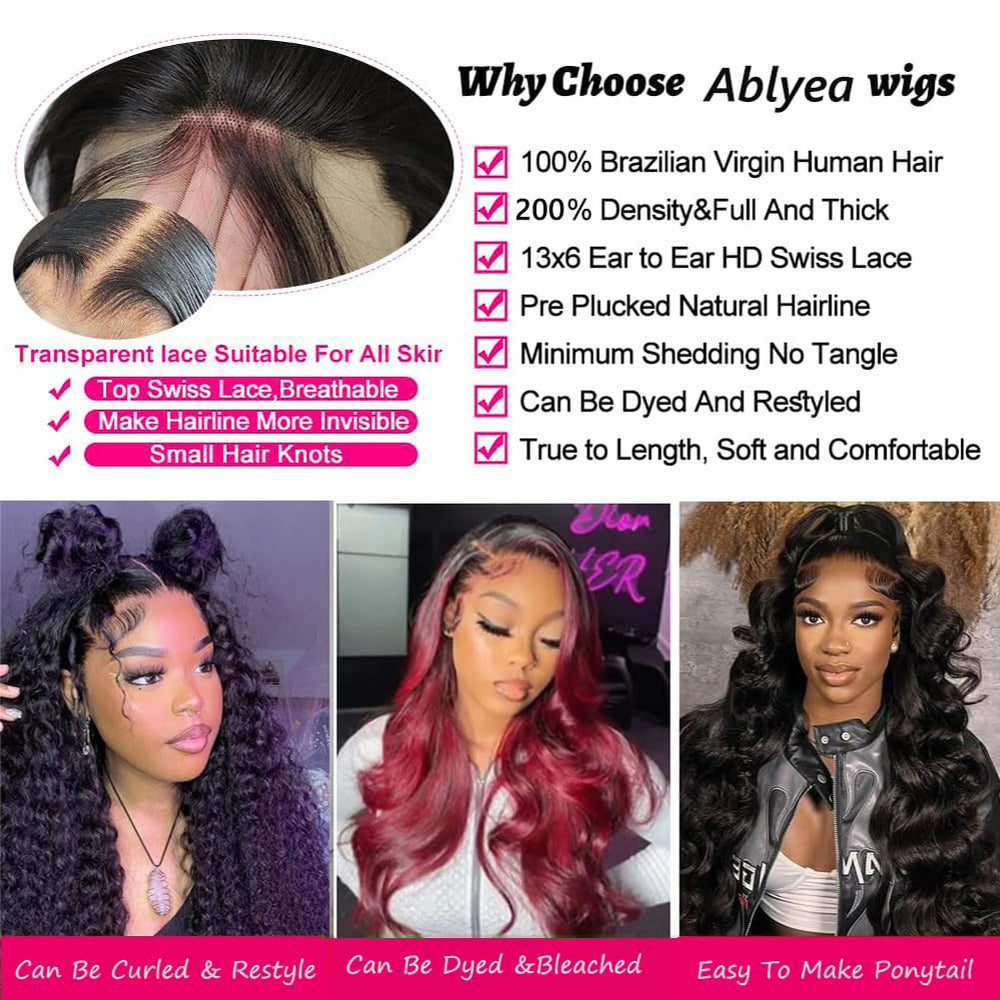 Ablyea bleached knots with baby hair creates a seamless front