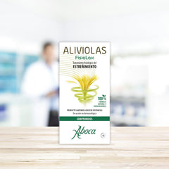 Aboca FISIOLAX ALIVIOLAS caplets closeup showing smooth coating