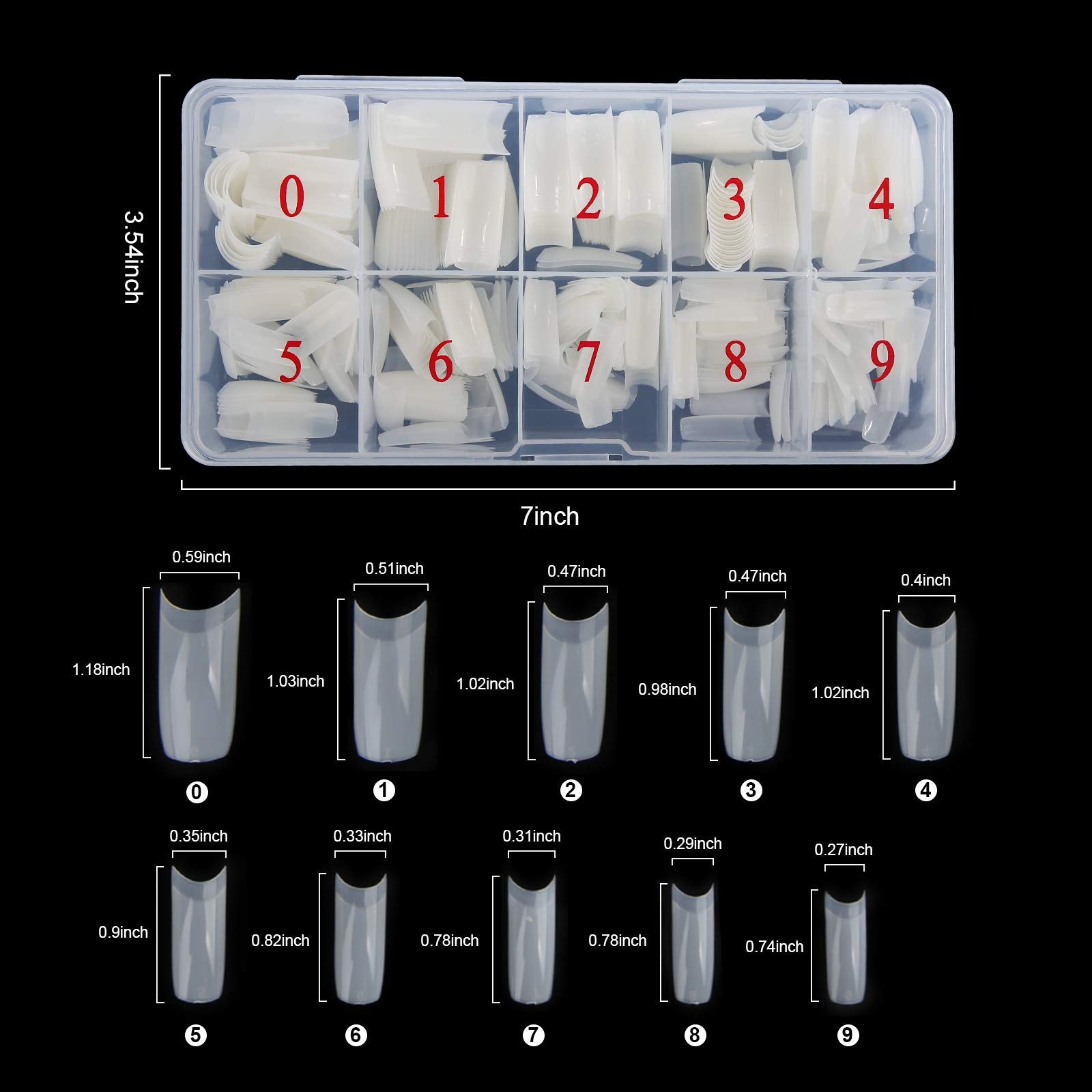 Abodhu 10-sizes grid highlights easy sizing for efficient nail prep