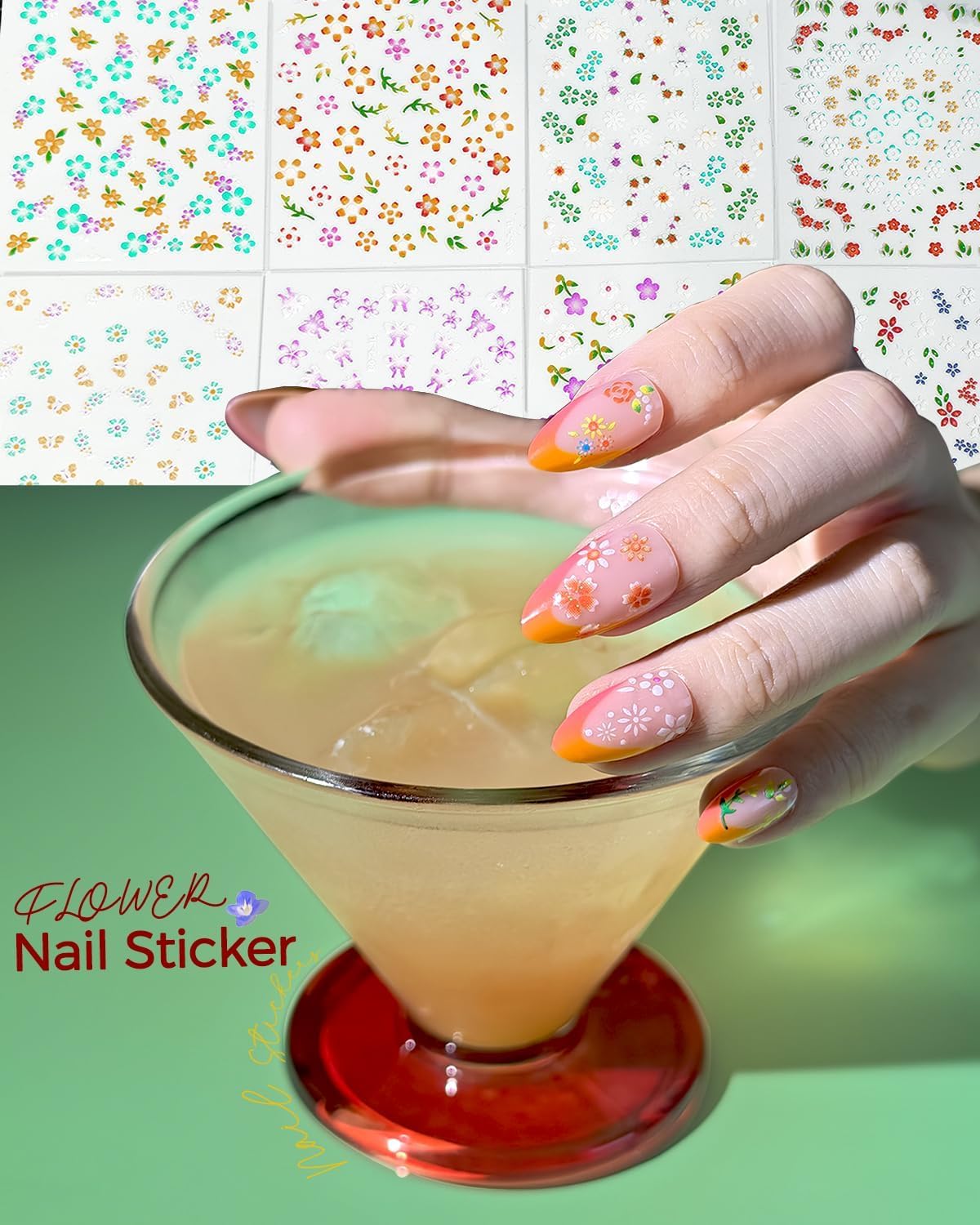 ABOLINE nail decals for kids and women, versatile gift idea.