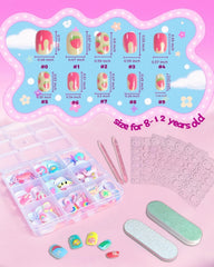 ABOLINE short round nails 216-pcs for versatile daily looks