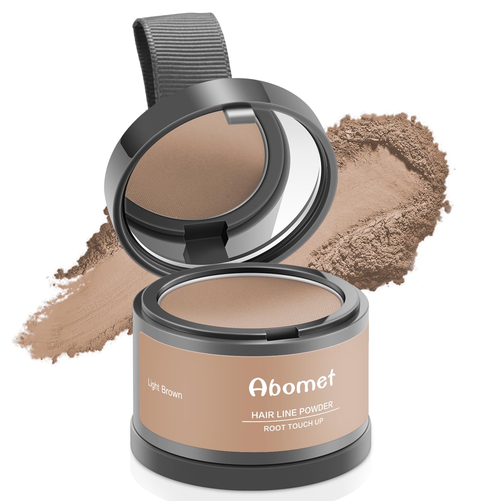 Abomet Root Touch Up covers gray roots for natural-looking color.