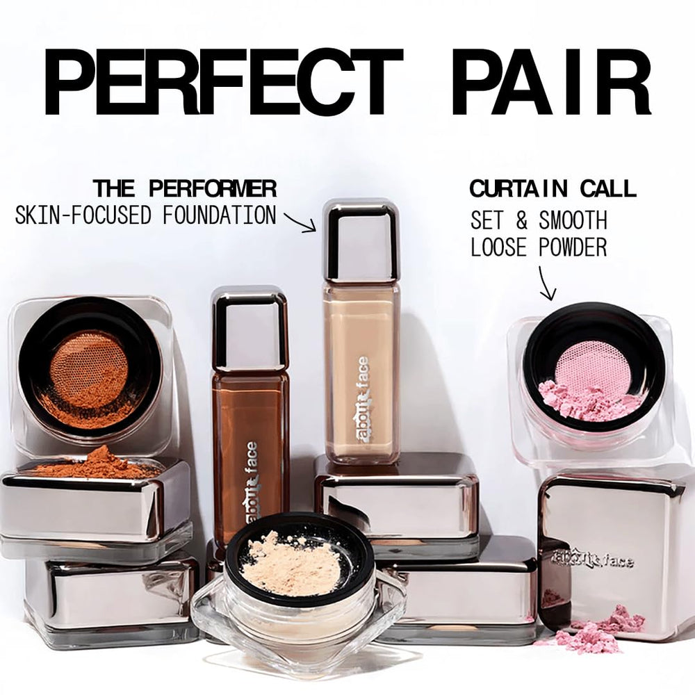 About-Face Curtain Call Set vegan formula supports clean beauty routines.