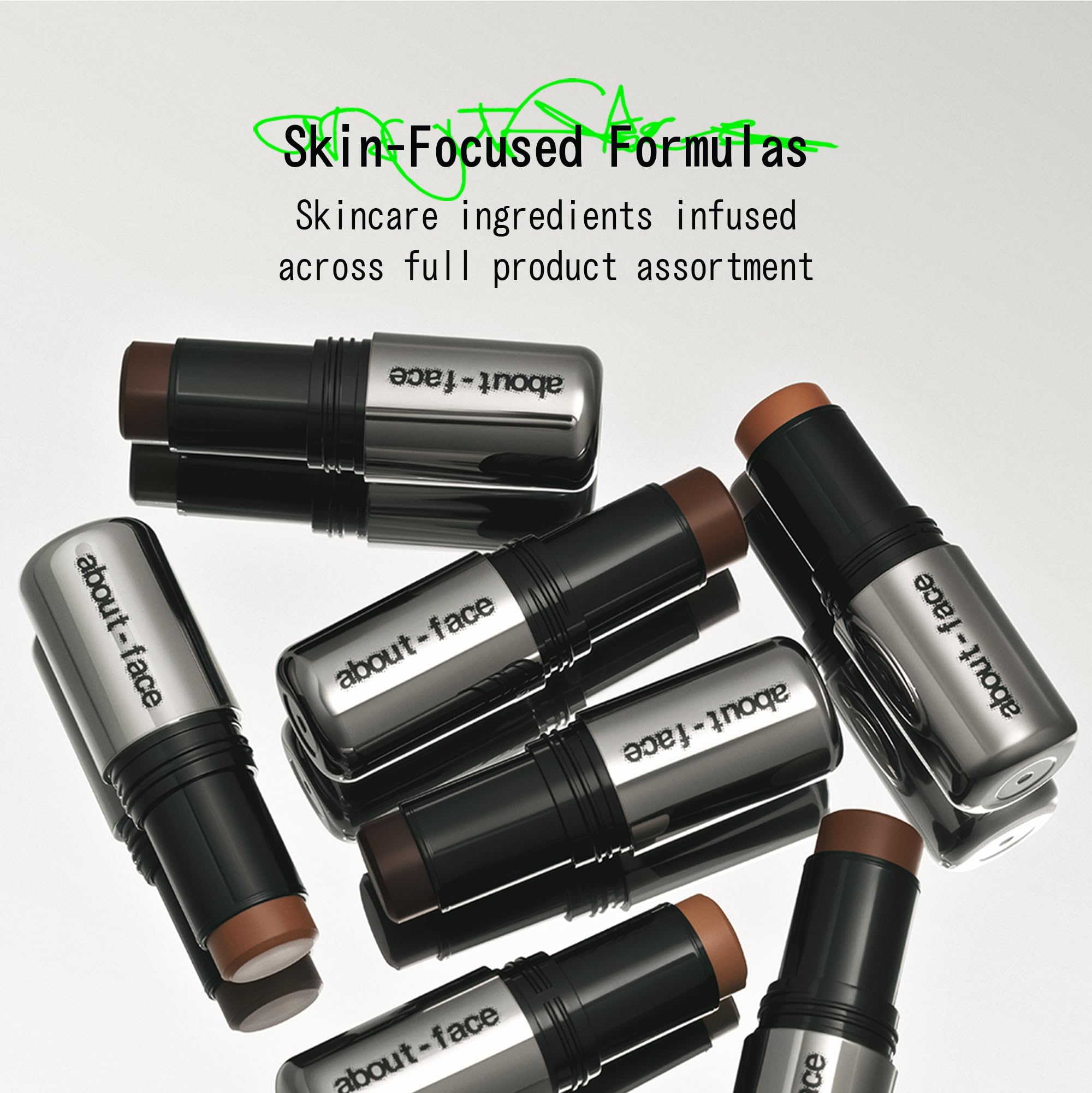 About-Face Beach Freak bronzer stick provides buildable color and precise contour.