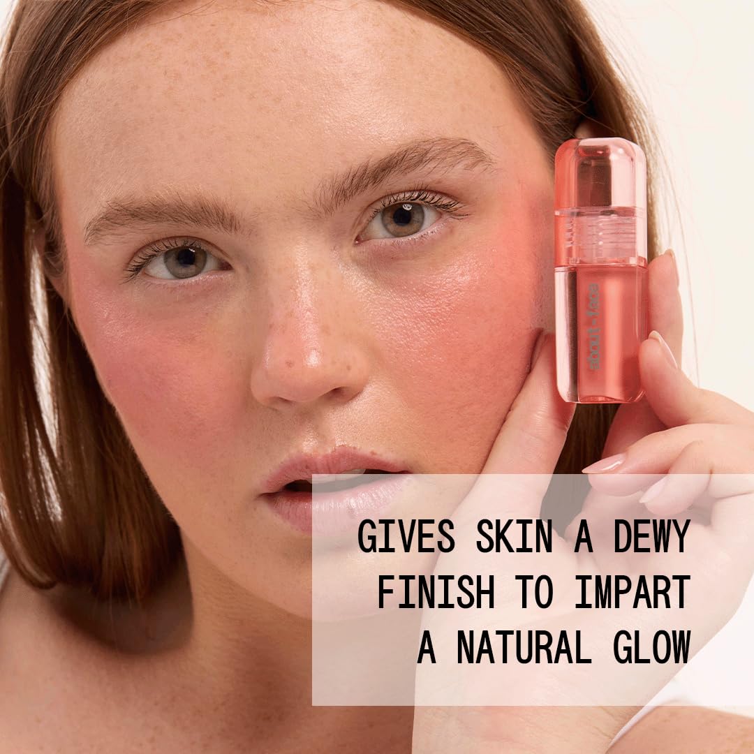 about-face Blush Rush applicator close-up shows precise, buildable color.