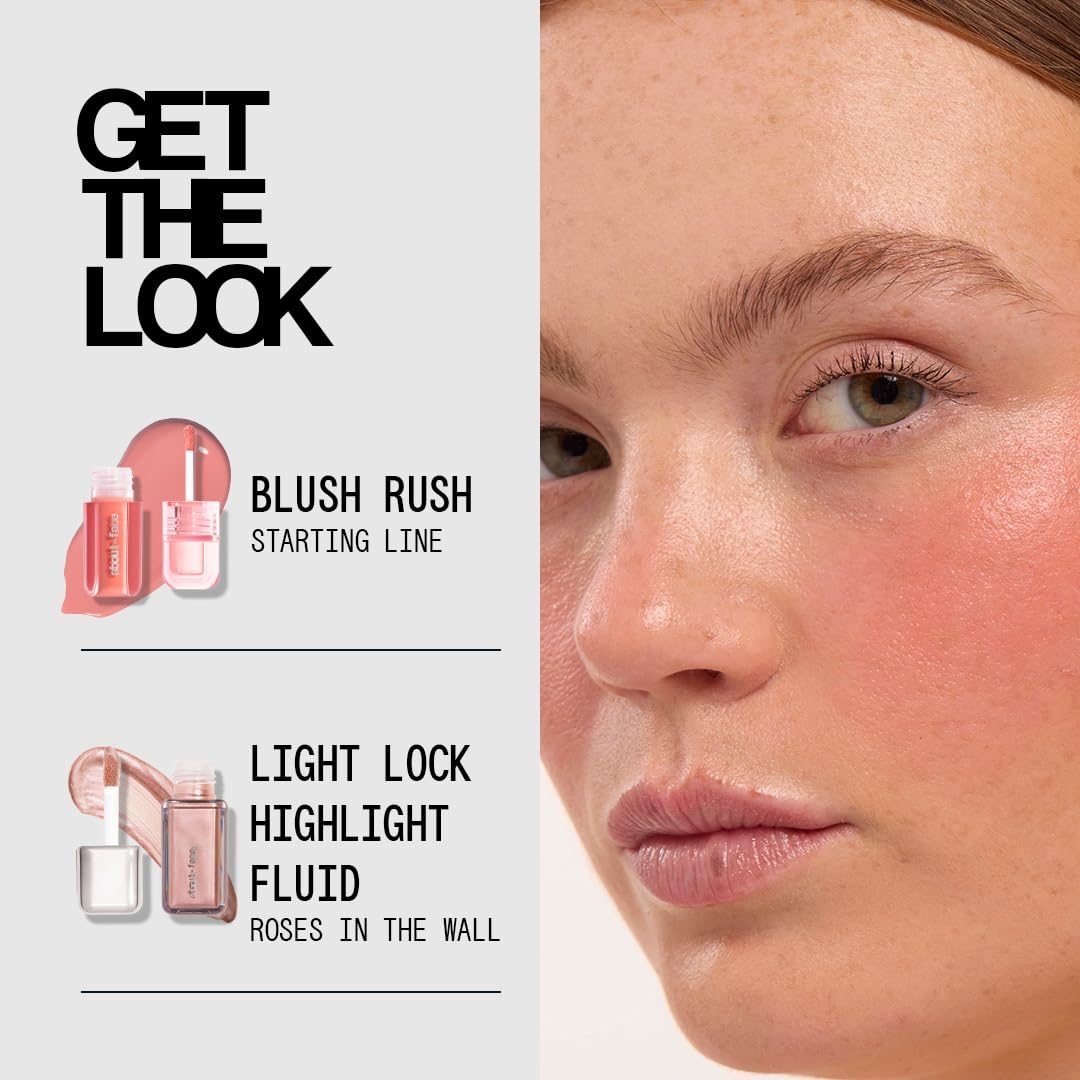 about-face Blush Rush ingredients panel illustration highlights nourishing components.