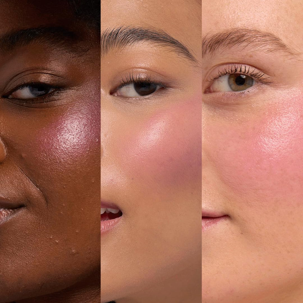 about-face Blush Rush texture close-up reveals creamy liquid for seamless blending