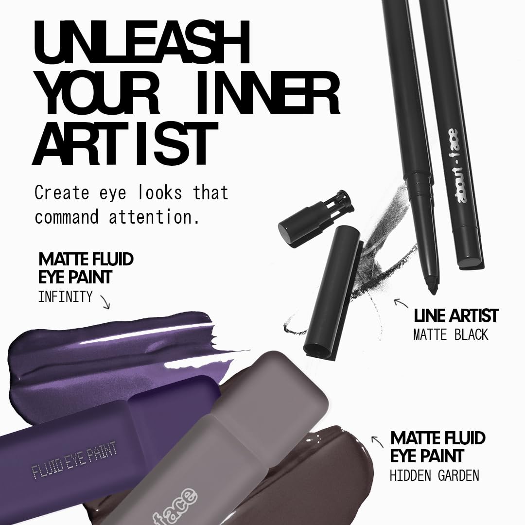 About Face Matte Fluid Eye Paint long-lasting wear suitable from morning to evening