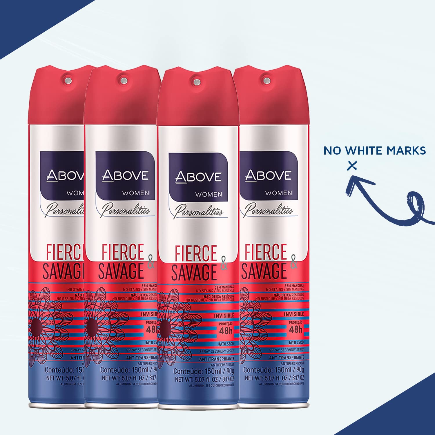 ABOVE easy-to-use dry spray for quick refresh.