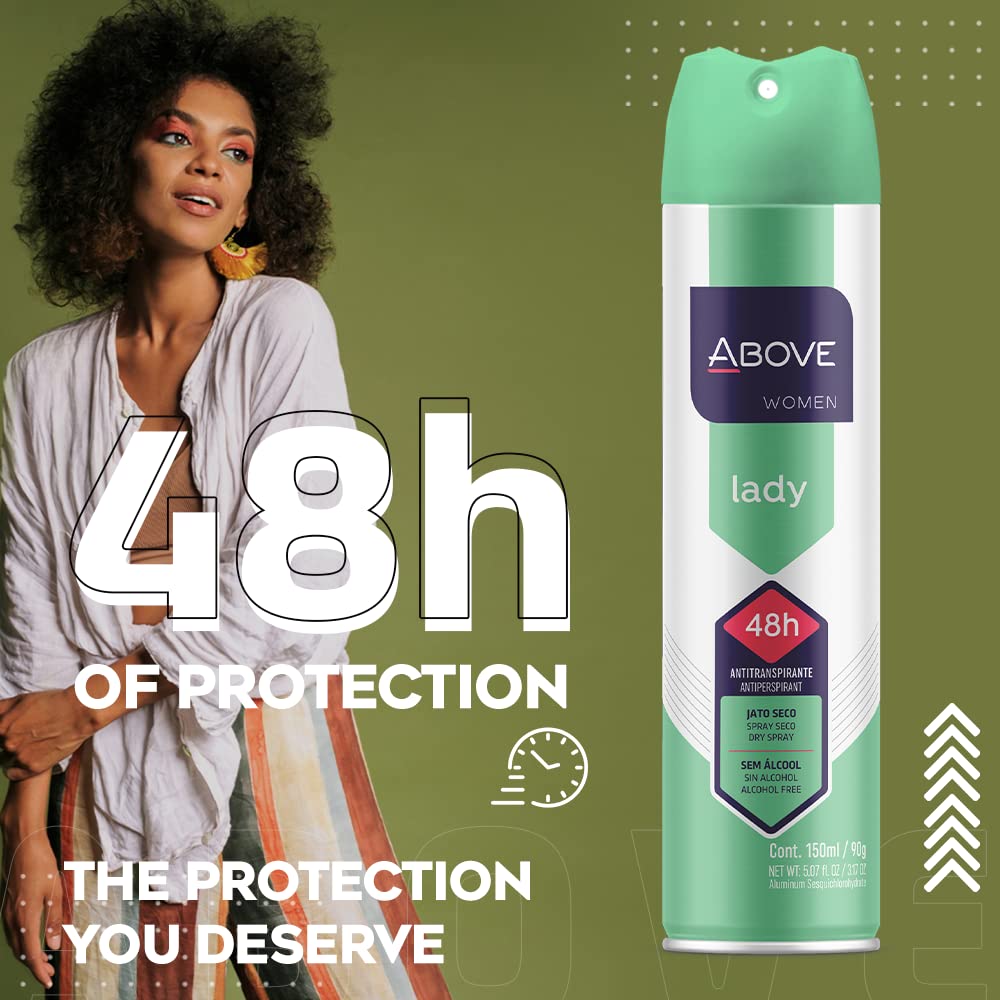 ABOVE fresh scent diffusion offers a refreshing fragrance for all-day confidence.
